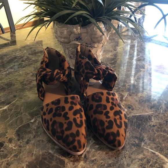 A Rider Girl Shoes - Ladies Leopard Print Shoes/Flats, Size 9